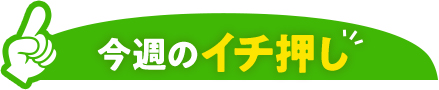 今週のイチ押し
