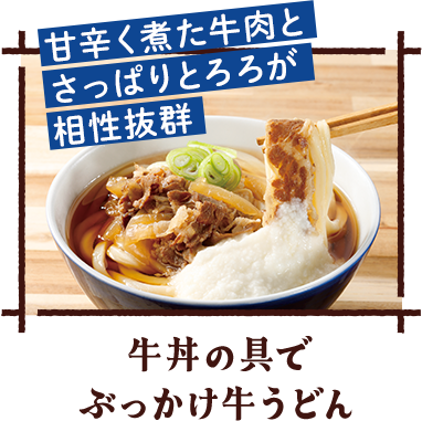 ぶっかけ牛うどん
