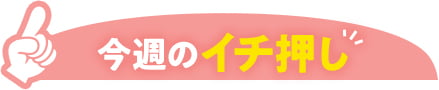 今週のイチ押し
