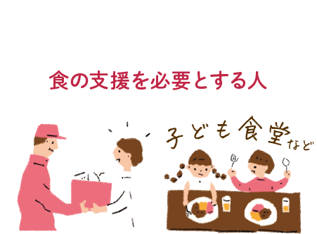 「おふくわけ」が届けられる図