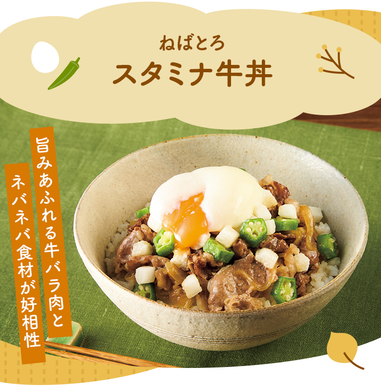 ねばとろスタミナ牛丼