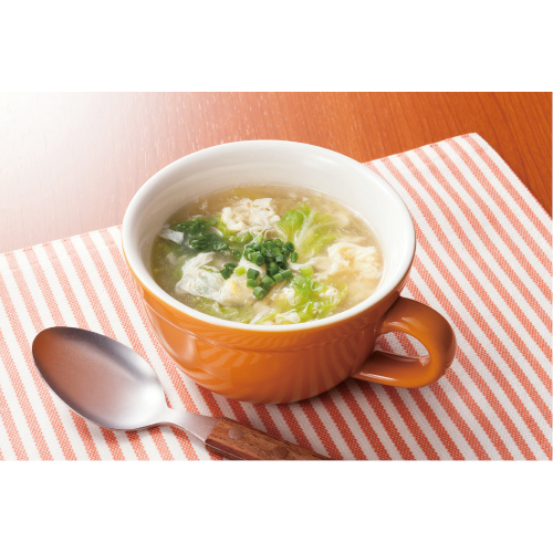 白菜と卵の生姜スープ