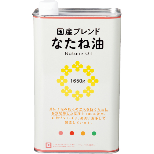 国産ブレンドなたね油角缶 ｜生協の食材宅配 生活クラブの