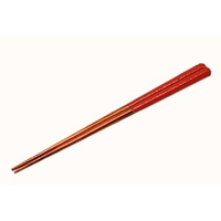 うるし箸　木曽の華　赤　21cm