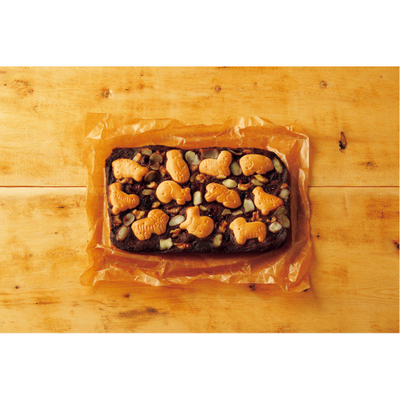 レンジで簡単！ブラウニー風 動物ビスケット版