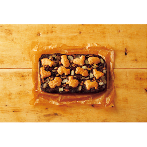 レンジで簡単！ブラウニー風 動物ビスケット版