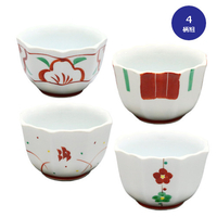 赤絵小鉢　4柄組