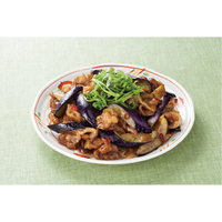 なすと豚肉の甘酢炒め