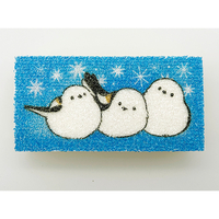 シマエナガの食器洗いスポンジ　5柄組