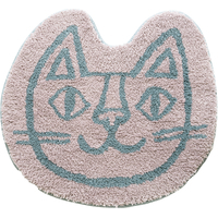 おかべてつろう　インテリアマット　ピンク