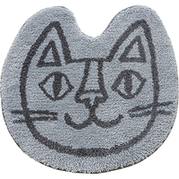 おかべてつろう　インテリアマット　グレー