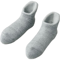 備長炭ホームソックス　ライトグレー