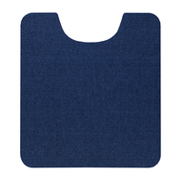 おくだけ吸着ズレないトイレマット55×60cmネイビーブルー