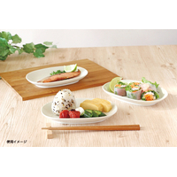 美濃焼モダンフラワー小判皿3柄組