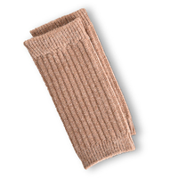 カシミヤ＆ラムショート丈レッグウォーマー1組モカ