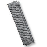 カシミヤ＆ラムロング丈レッグウォーマー1組ダークグレー