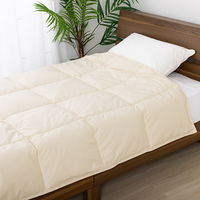 宅配ダウンケット　アルバス　シングル　クリーム