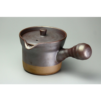 古ろく窯趣き急須茶カゴ付