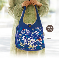 刺繍バッグ　星の花