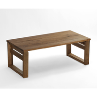 宅配＿栗材折りたたみ小机　ブラウン