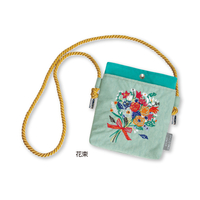 刺繍ミニポーチ　花束