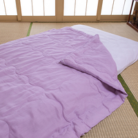 宅配洗える手引き真綿ふとん　シングル　ラベンダー