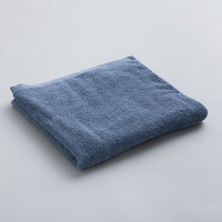 甘撚りコットン　バスタオル　ブルー