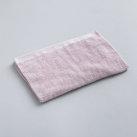 甘撚りコットン　フェイスタオル　ピンク