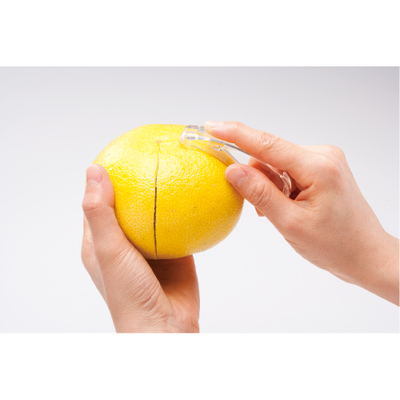 外皮は透明カバーの突起で