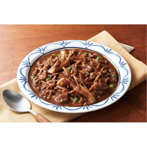 きのこたっぷりビーフシチュー