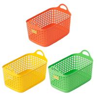 カラフル野菜室バスケット　ワイド　3個組