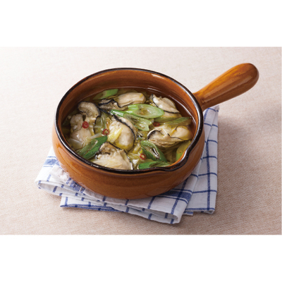 長ねぎたっぷり！牡蠣のアヒージョ