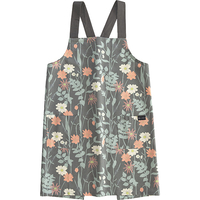 ラ・エミーズ　エプロン　ボタニカル　ダークグリーン