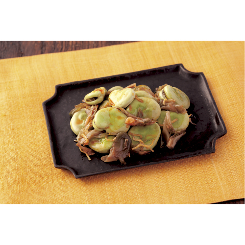 そら豆丸ごと炒め