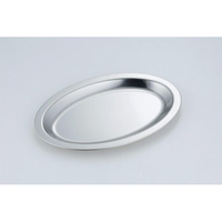 18—8ステンレス　オーバルディッシュ3枚組
