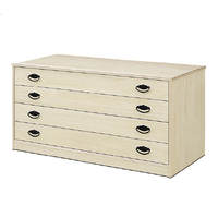 宅配＿総桐下置タンス　引戸　4段