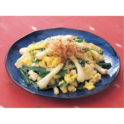 島らっきょうのチャンプルー風炒め