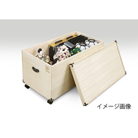 宅配＿大川産総桐ひな人形収納庫1段（焼印・キャスター付）