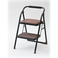宅配＿チェア踏み台2段　ダークブラウン