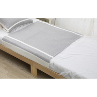 さらりと巻くだけガーゼハーフシーツ　グレー