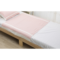 さらりと巻くだけガーゼハーフシーツ　ピンク