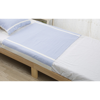 さらりと巻くだけガーゼハーフシーツ　ブルー