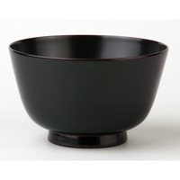 漆塗り椀　素黒目