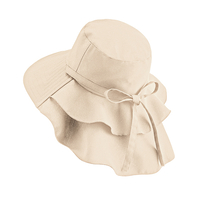 首筋涼感エレガント帽子　遮熱タイプ　サンドベージュ