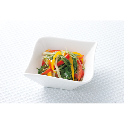 水菜とカラーピーマンの和えもの