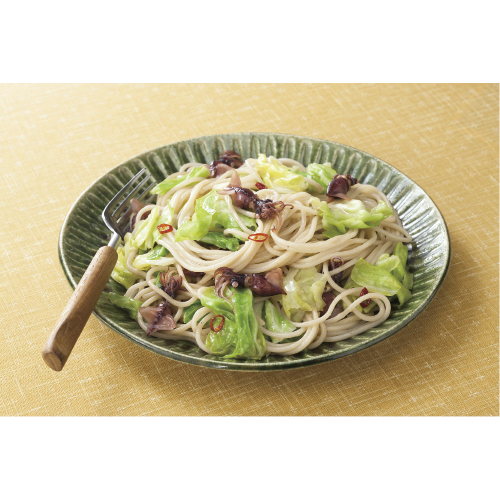 ほたるいかとキャベツのパスタ