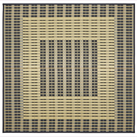 【宅配】ラグ青藍　裏張り付　191×191