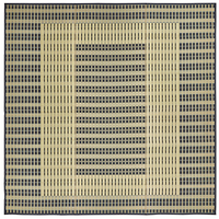 【宅配】ラグ青藍　裏張り付　261×261