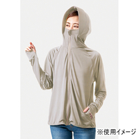 UVプロテクトパーカー　シャイン　グレージュ　M