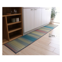 キッチンマット　ジーグ　裏張り付43×240　グレー